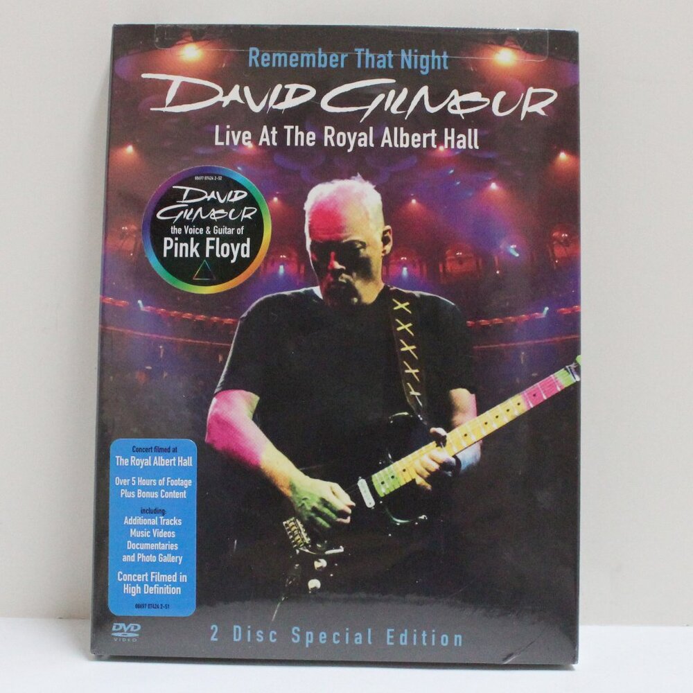 Remember That Night David Gilmour Live At The Royal Albert Hall DVD Set - Sealed